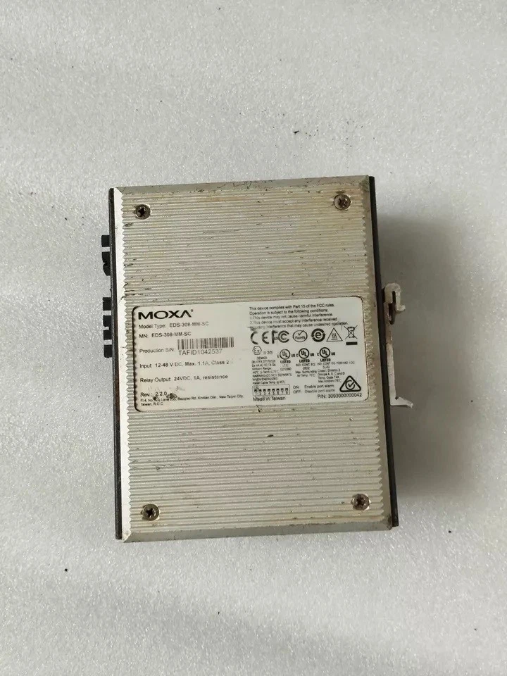 MOXA EDS308MMSC UNMANAGED ETHERNET SWITCH TESTED OK